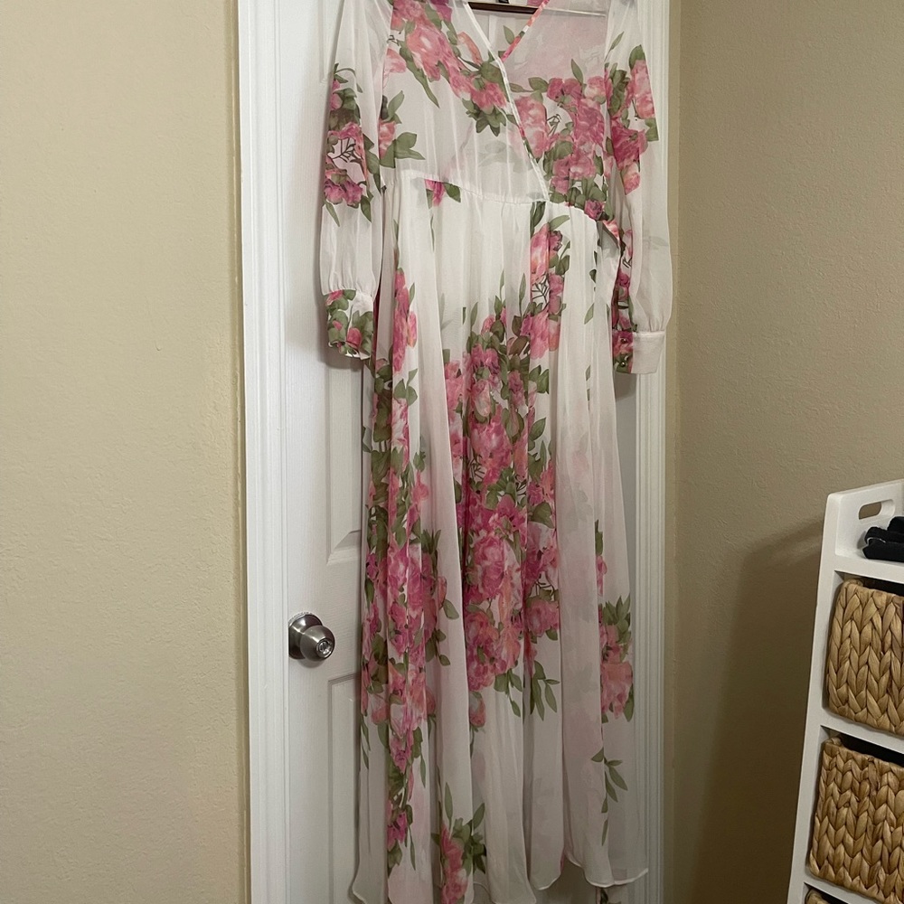 Modest Floral Dress (Hijabi Dress
